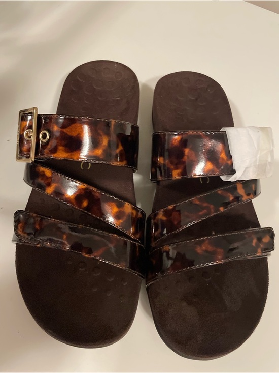 Vionic Shoes - NWOT Vionic Orthotic adjustable tortoise slide sandals